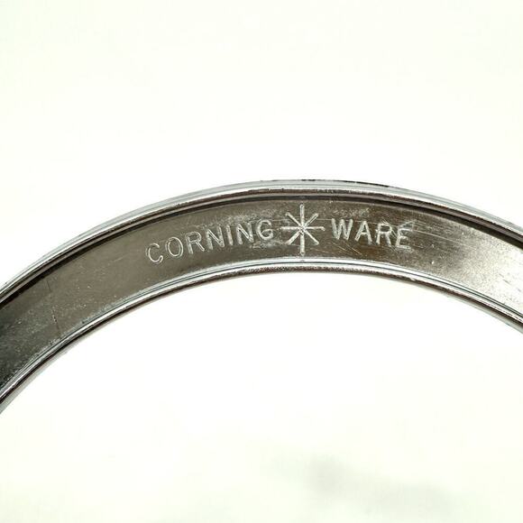 Lot Of 3 Corning Ware P-7-M-1 Casserole Cradle Chrome Trivet Hold 1.5 Quart Dish - Picture 2 of 15